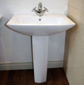 メリットキッチン　洗面化粧台　ペディスタイル　